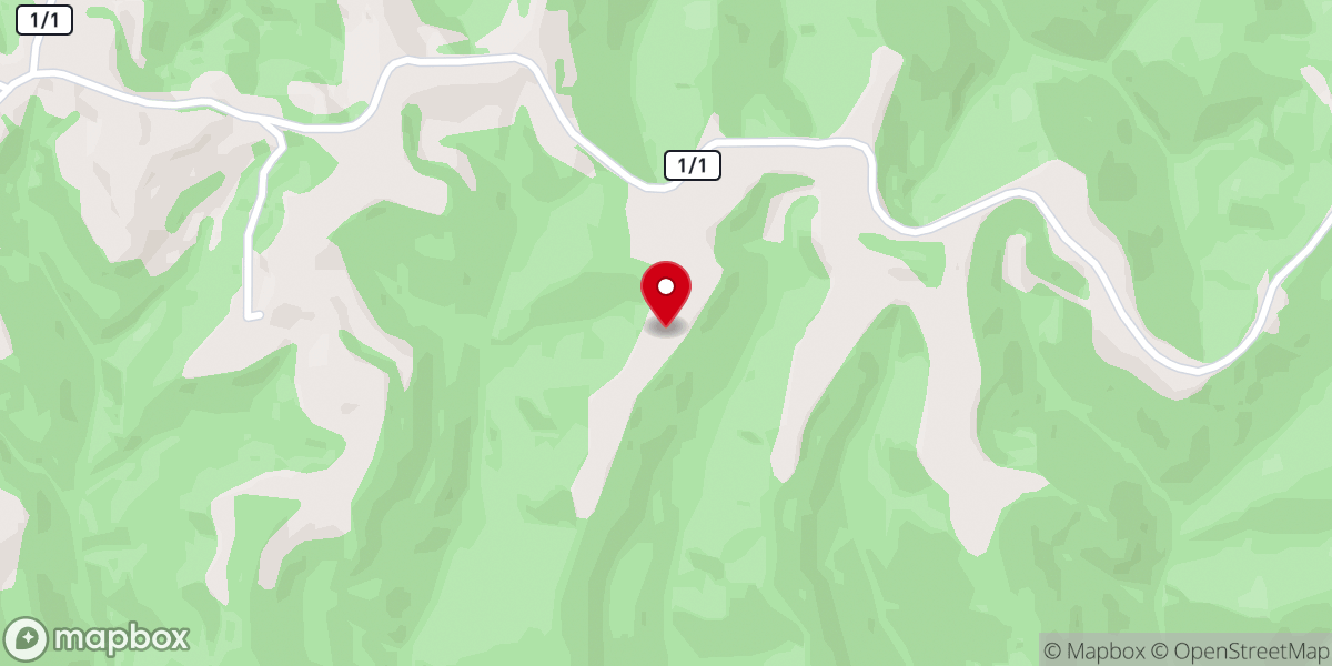 Map showing location of Honeybee Hills