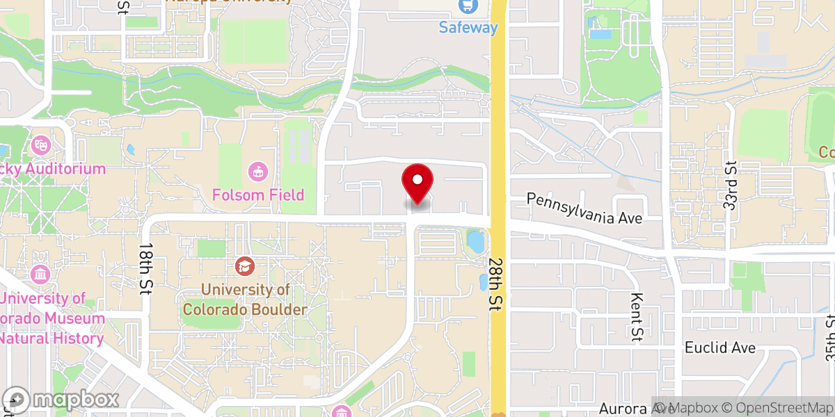 Map showing location of CRU House