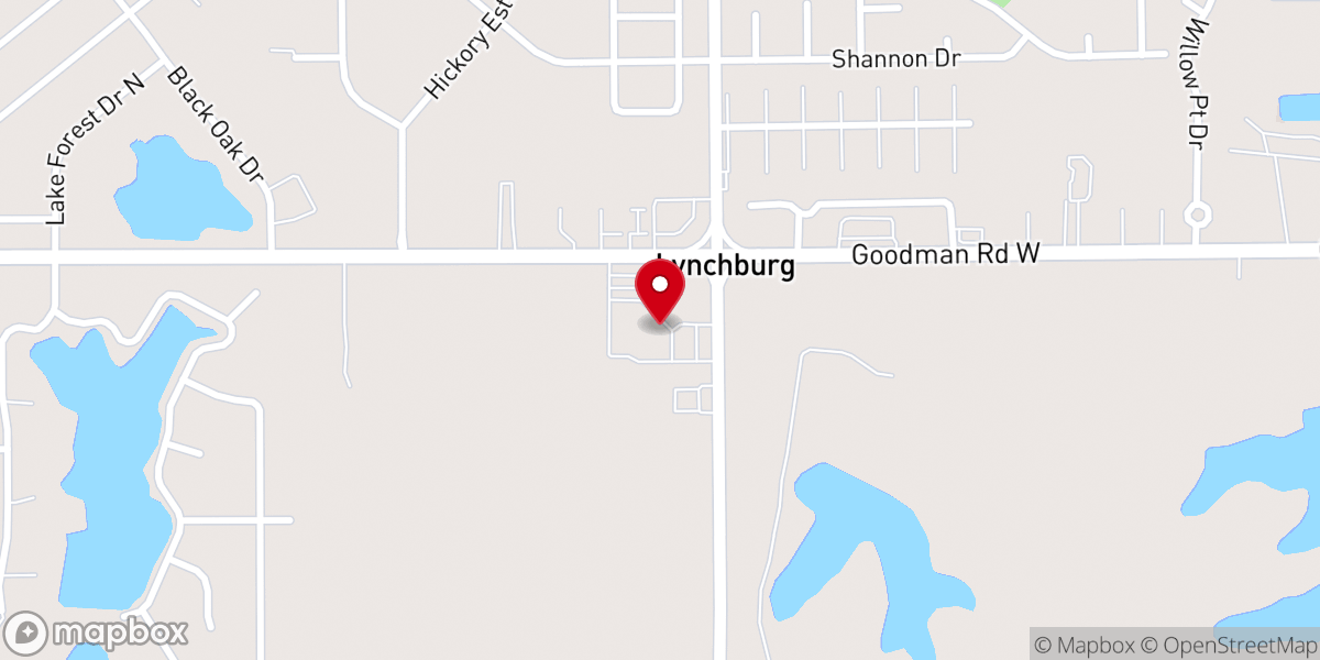 Map showing location of Bethel Baptist Schools