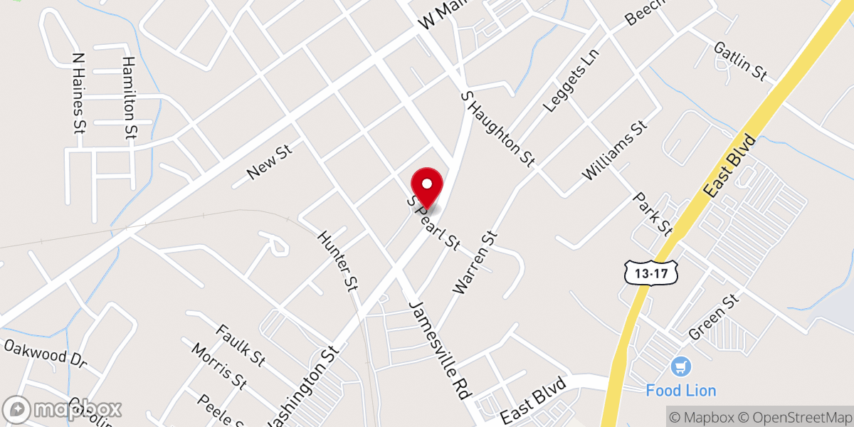 Map showing location of Faith Works Community Services