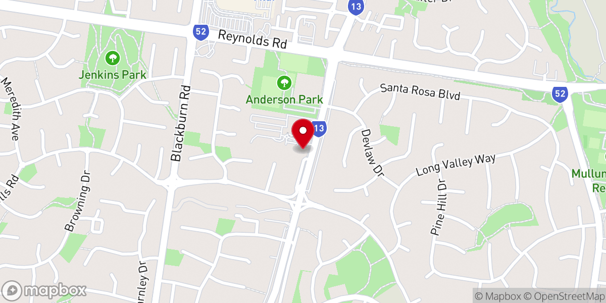 Map showing location of Templestowe Baptist Church