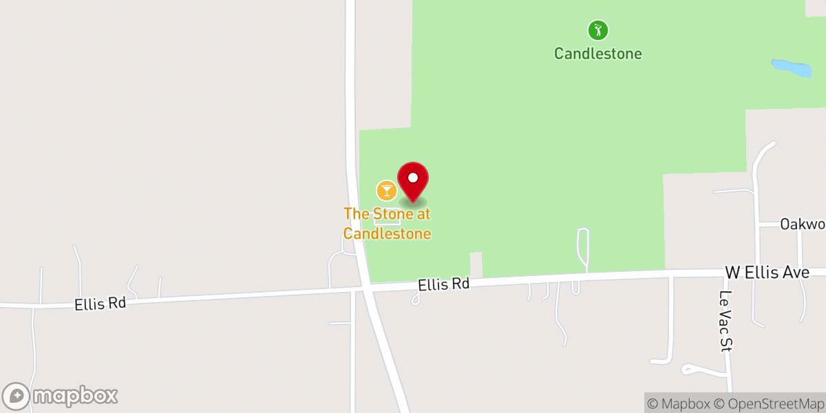 Map showing location of Candlestone Inn & Golf