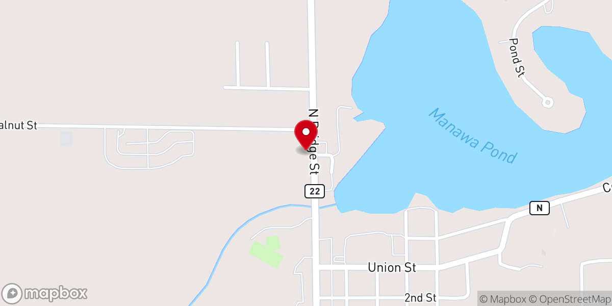 Map showing location of Zion Lutheran LCMC