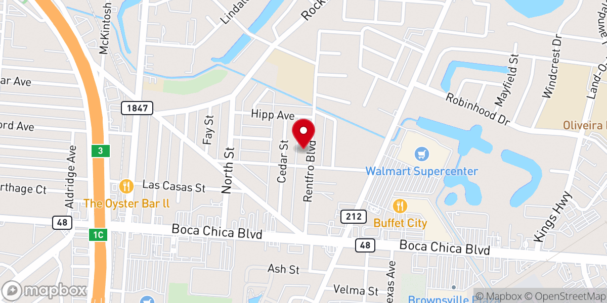 Map showing location of Templo Evangelico Shalom