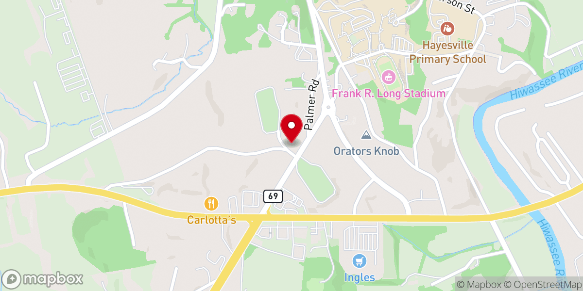 Map showing location of Fort Hembree Baptist Church