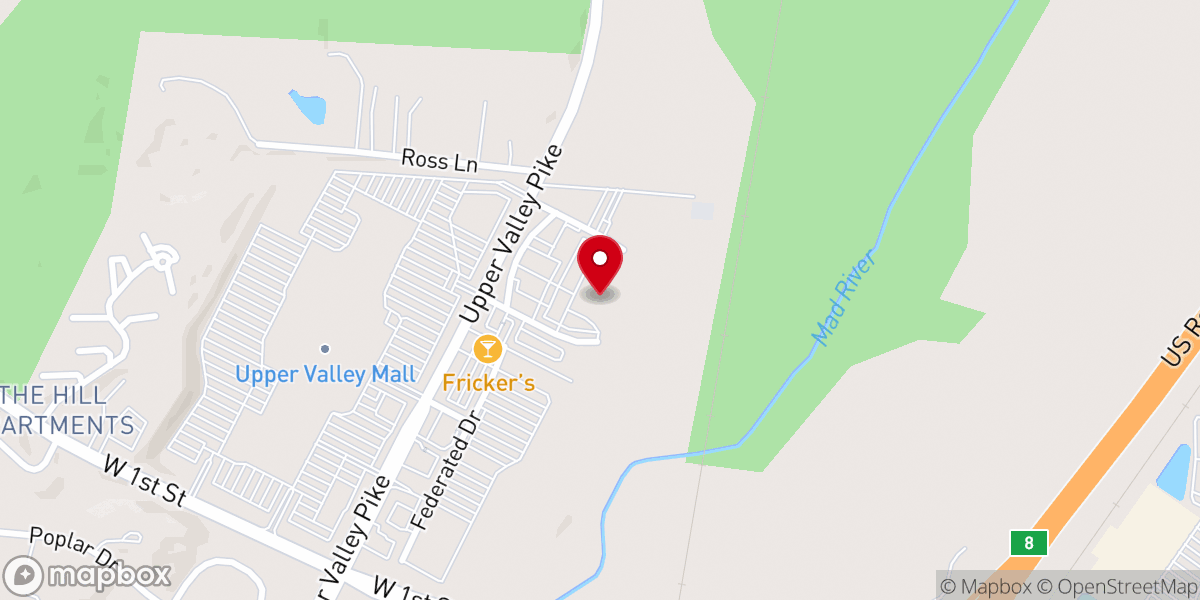 Map showing location of Fellowship Church