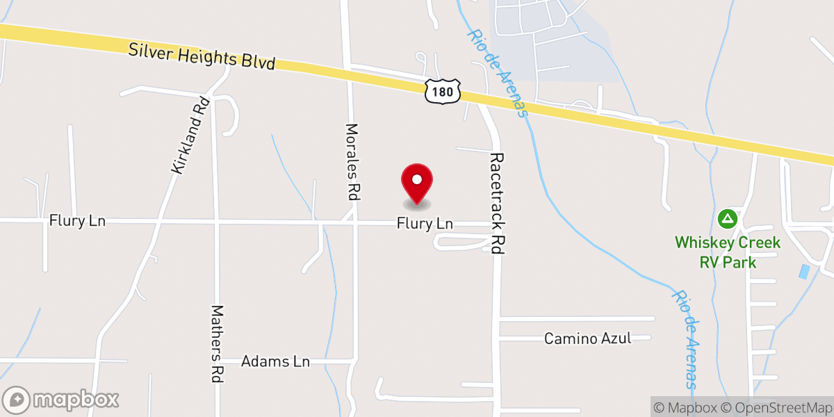 Map showing location of Copper Ridge Community Church (Baptist Church)