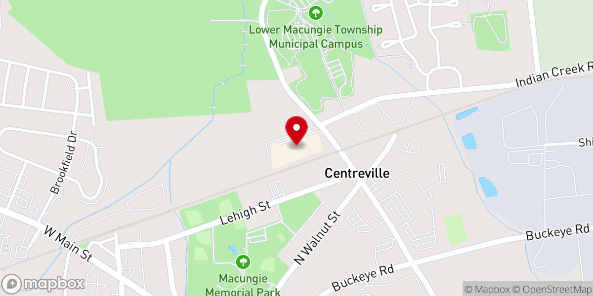 Map showing location of Wehrung's Macungie