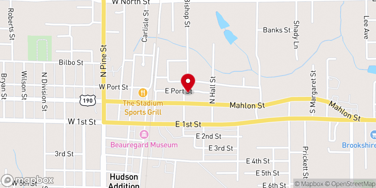 Map showing location of Full Gospel Temple