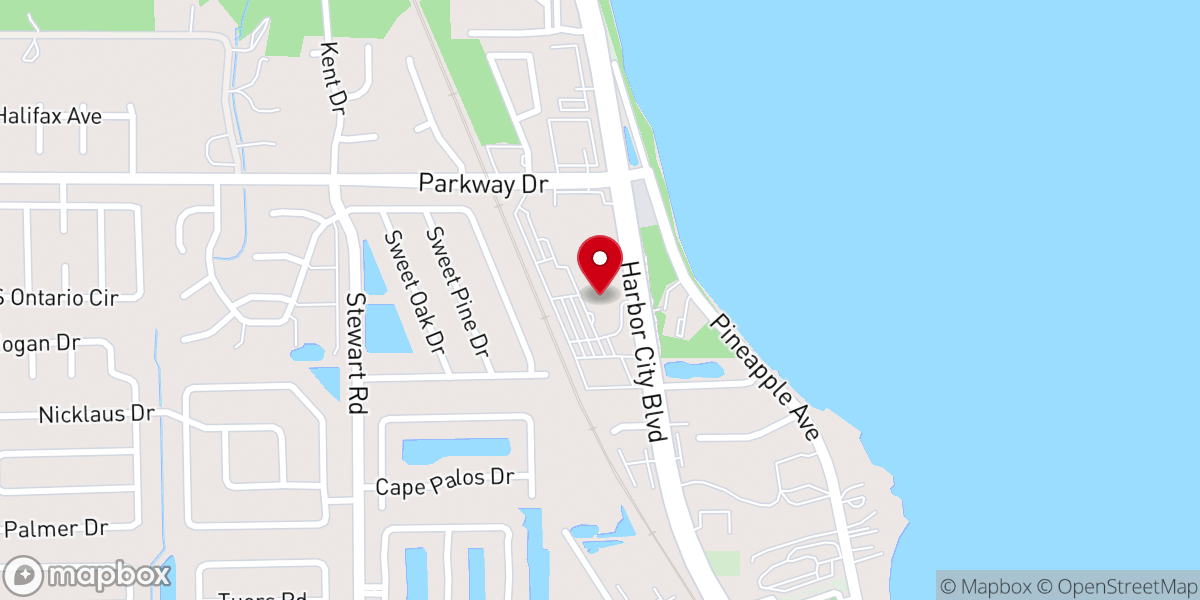 Map showing location of Ascension Catholic Church Memorial Garden