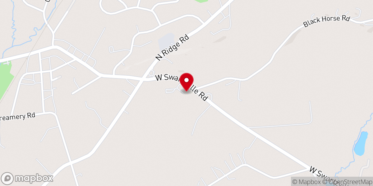 Map showing location of Cocalico Community Church