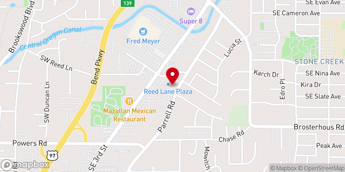 Map showing location of The Giving Plate Community Store