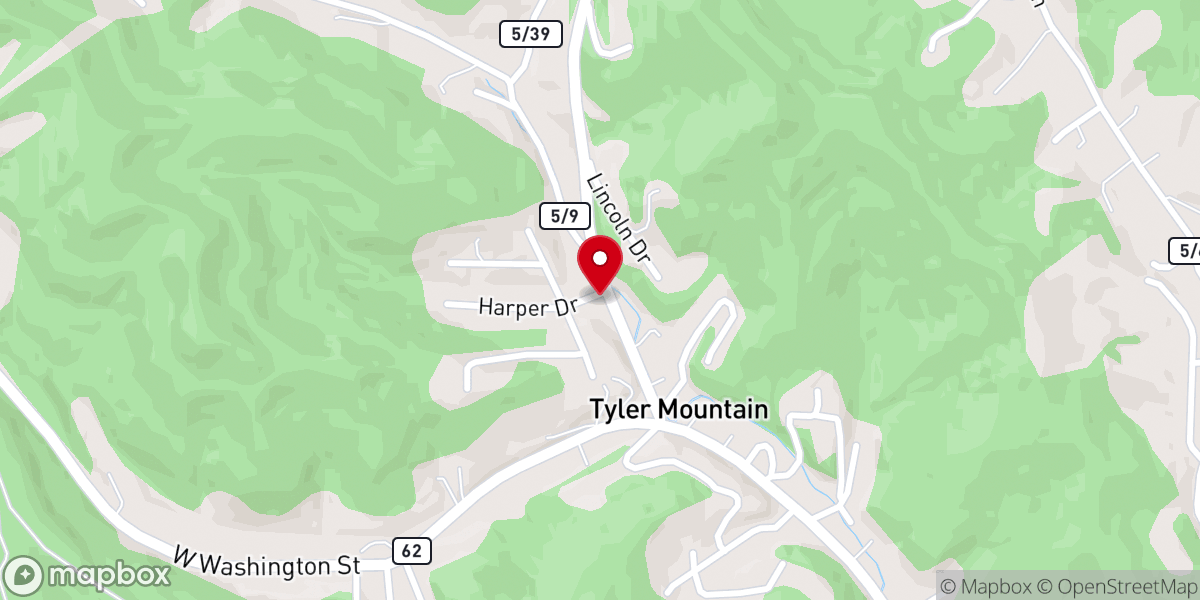 Map showing location of Harper Memorial Church