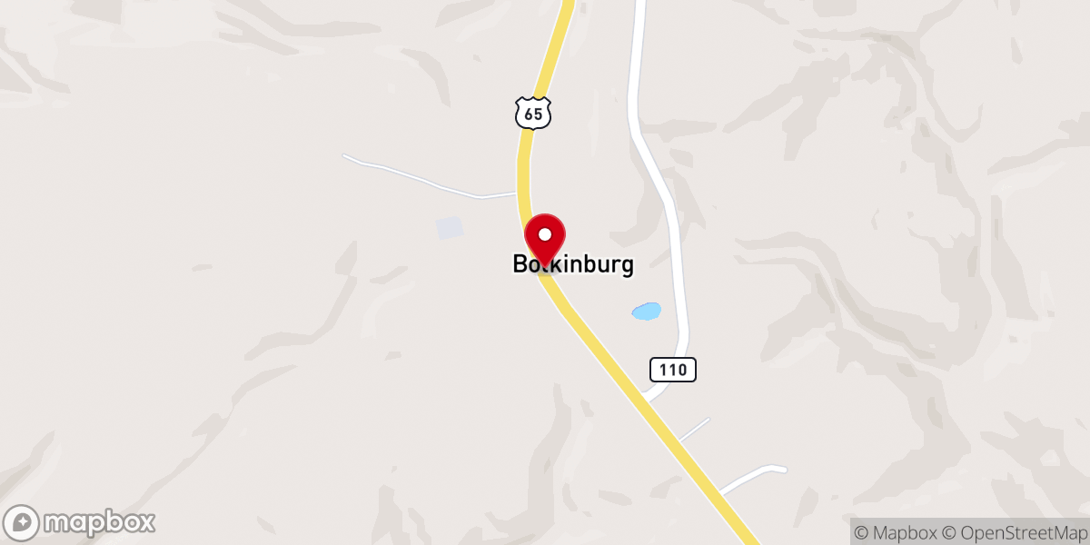 Map showing location of Botkinburg