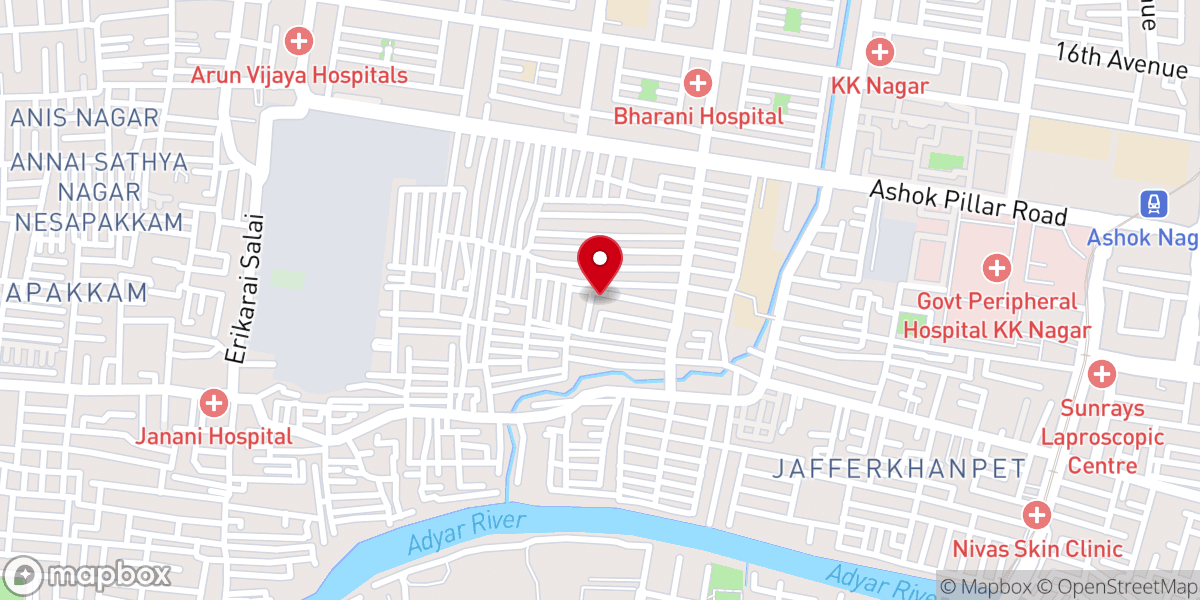 Map showing location of Zion Pentecostal Church