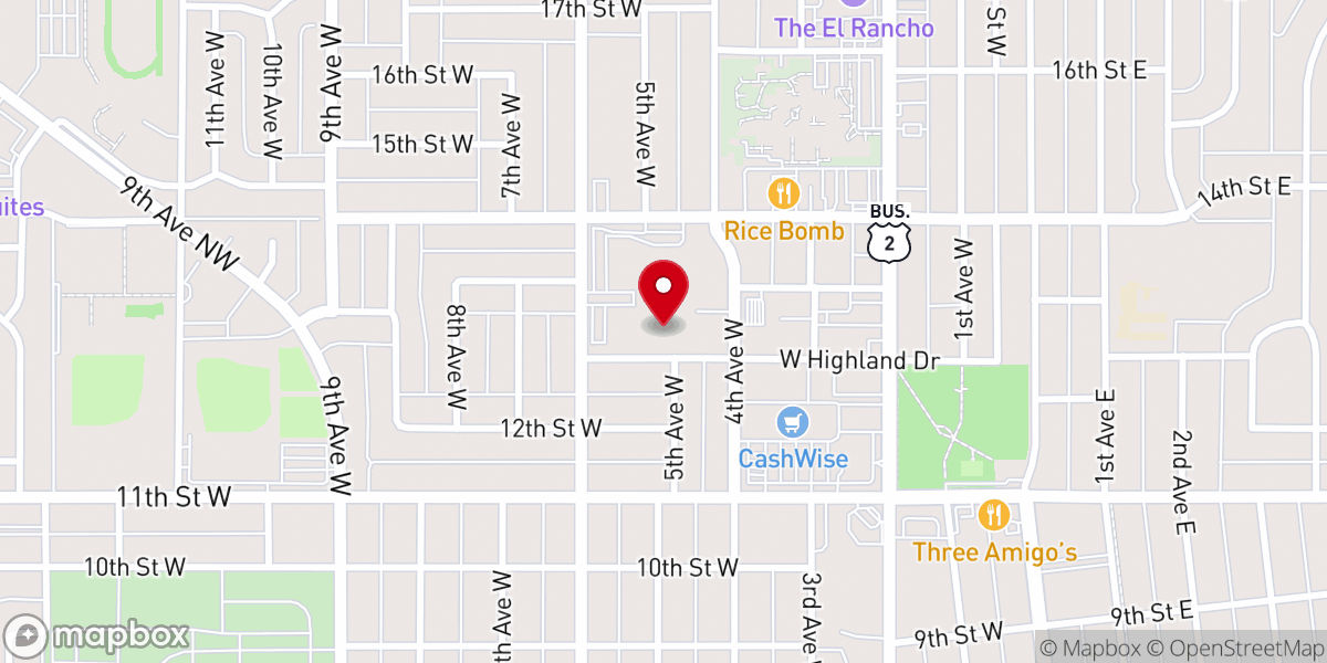 Map showing location of Bakken Christian Homeschool Foundation