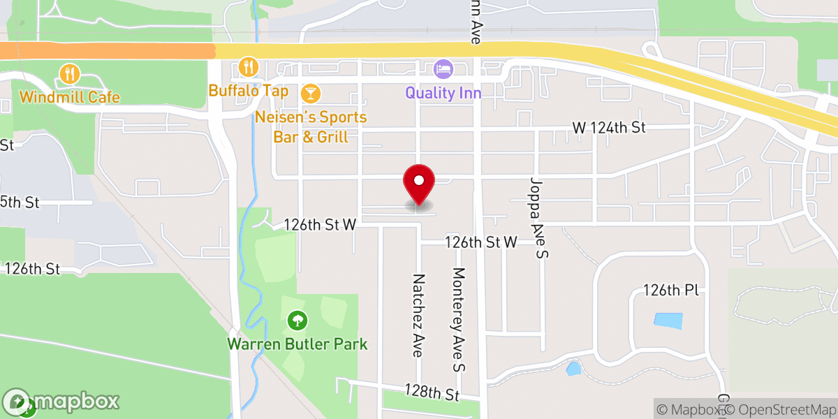 Map showing location of St. John the Baptist Catholic