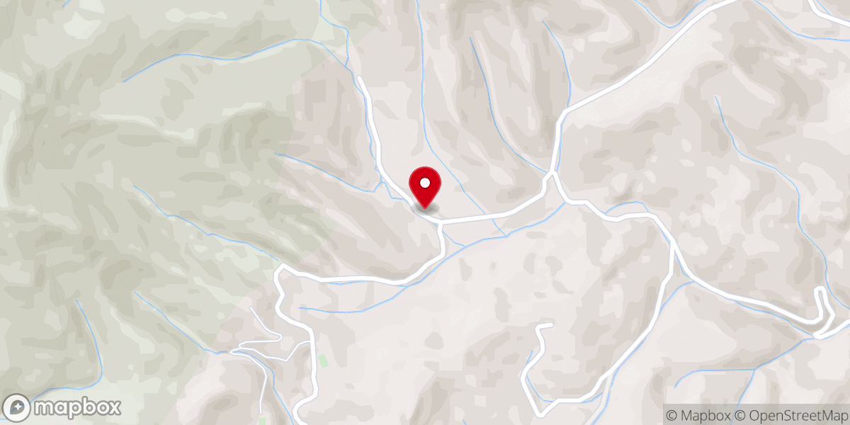 Map showing location of Big Branch Church