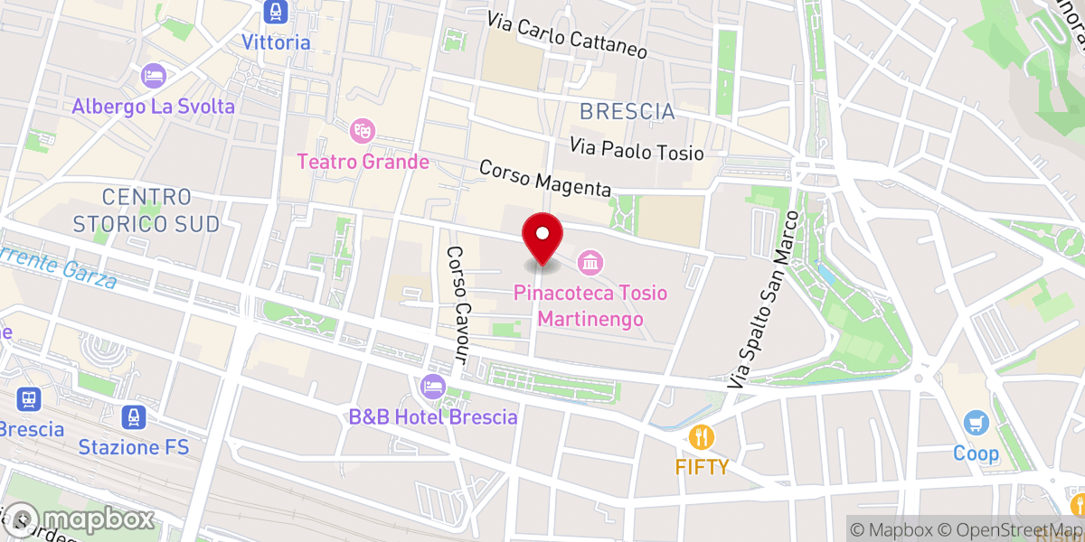 Map showing location of Chiesa di Sant'Angela Merici (Sant'Afra)