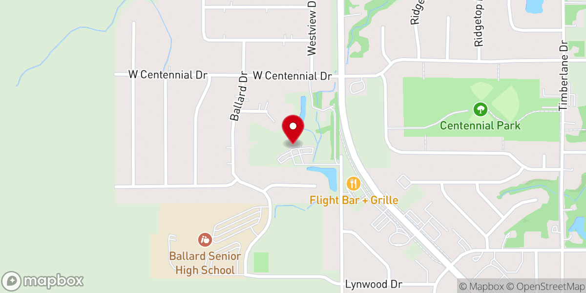 Map showing location of Grace Evangelical Free Church