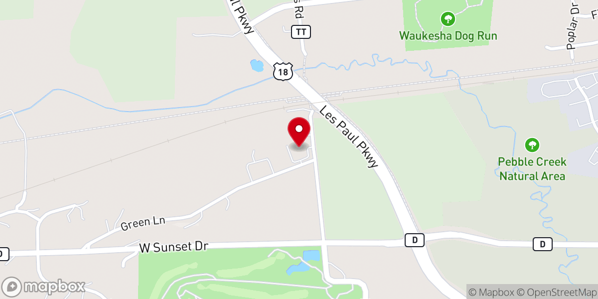 Map showing location of Rockwood Church