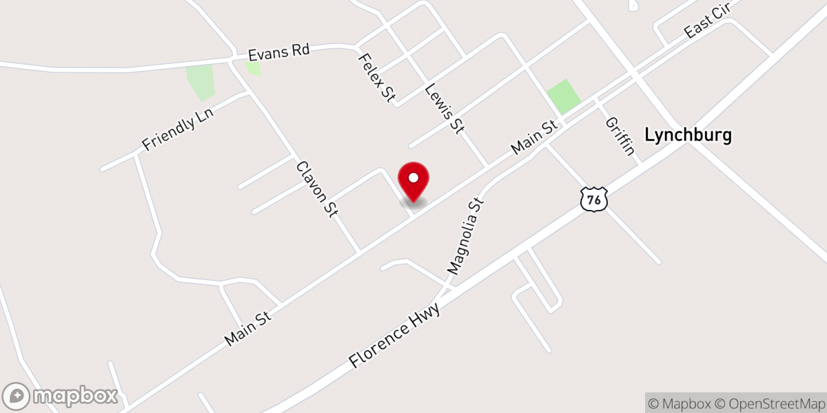 Map showing location of St Matthew AME Church