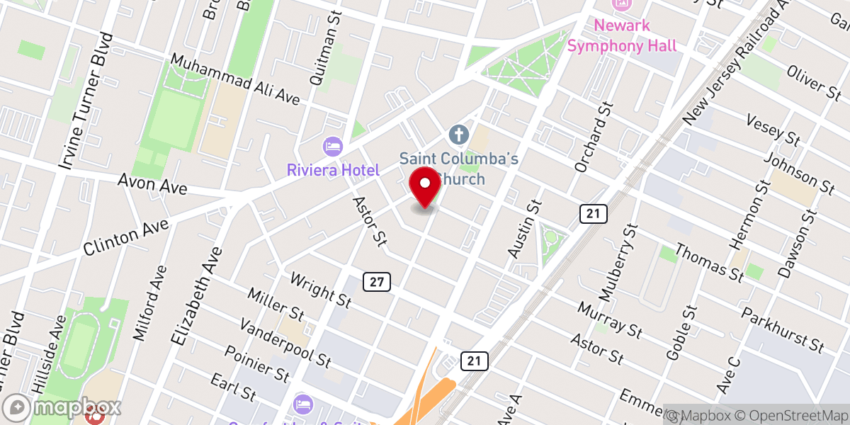Map showing location of Ministerio Bethel International