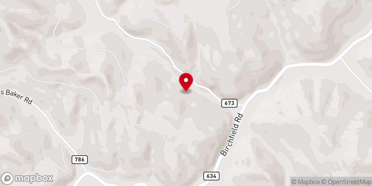 Map showing location of Hubbard Chapel