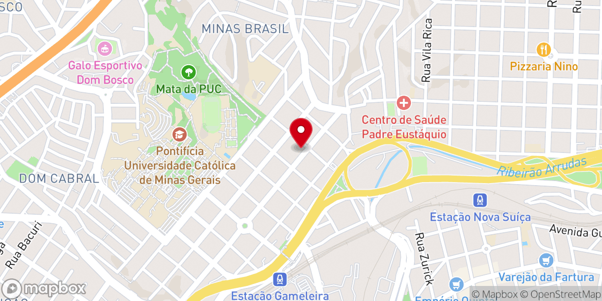 Map showing location of Paróquia Coração Eucarístico de Jesus
