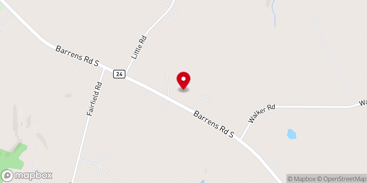 Map showing location of Immanuel Baptist Church