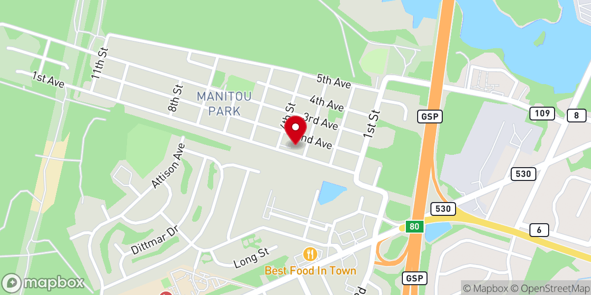 Map showing location of Holy Temple Church
