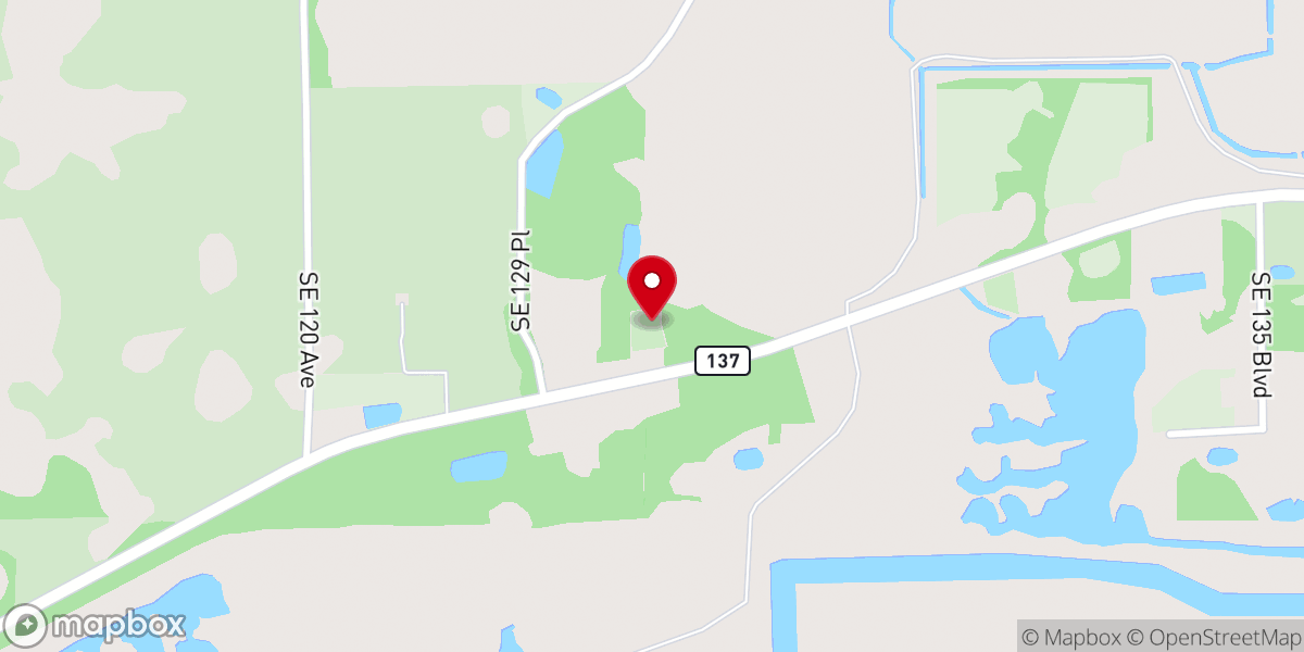 Map showing location of Friendship Baptist Church