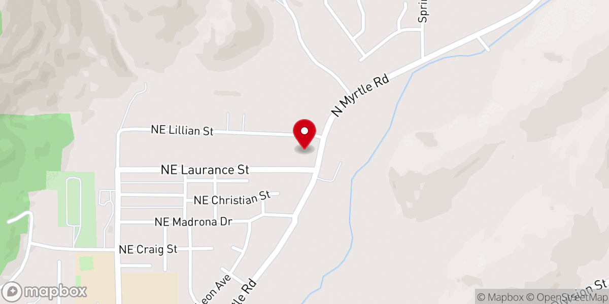Map showing location of First Baptist Church
