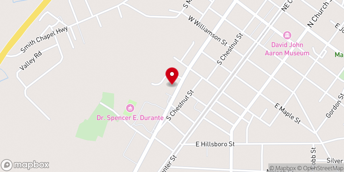 Map showing location of Saint James Church