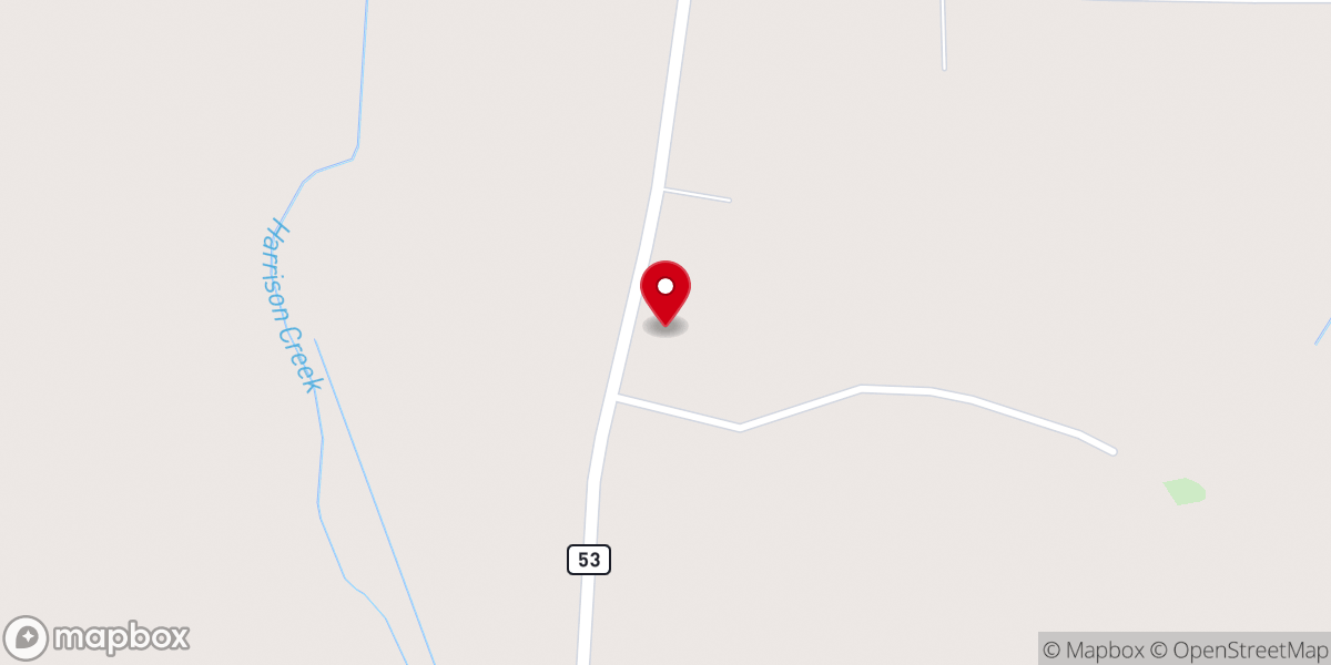Map showing location of Faith Baptist Church