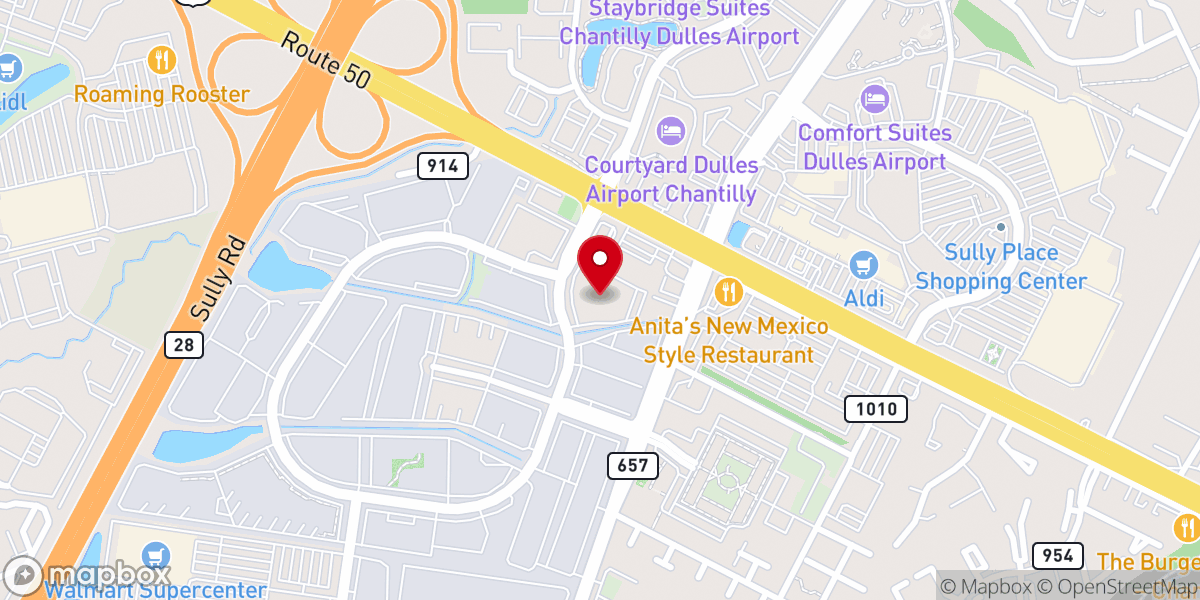 Map showing location of Virginia Christian University