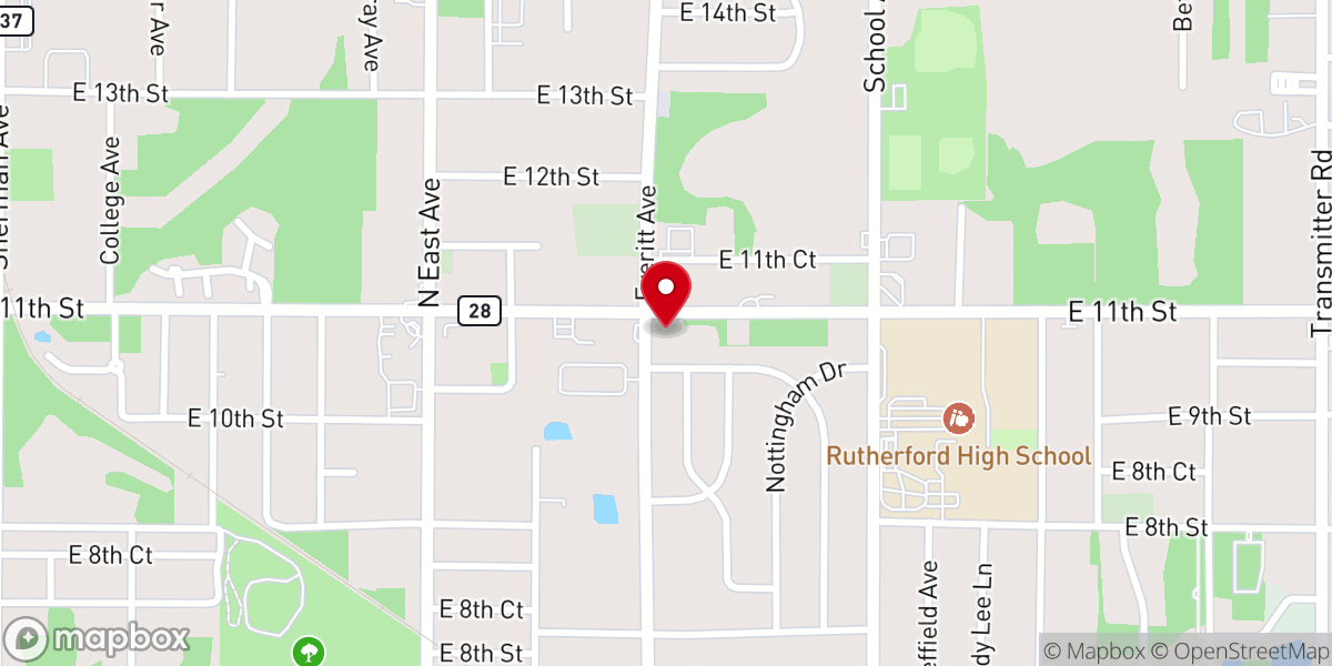Map showing location of LoveCenterChurch
