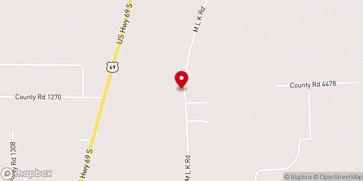 Map showing location of Little Baptist Church