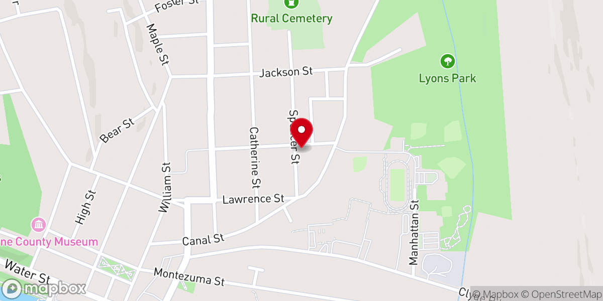 Map showing location of Mt Zion Missionary Baptist