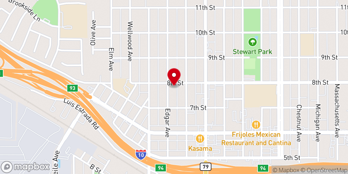 Map showing location of St Stephen's Episcopal Church