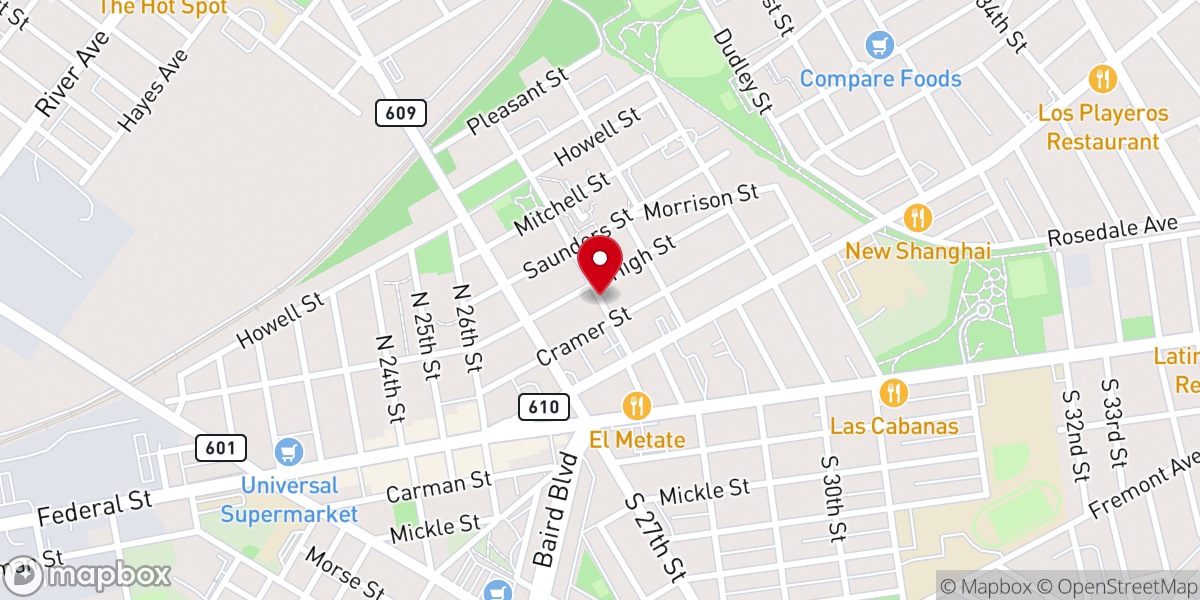 Map showing location of Judah Community Fellowship Church