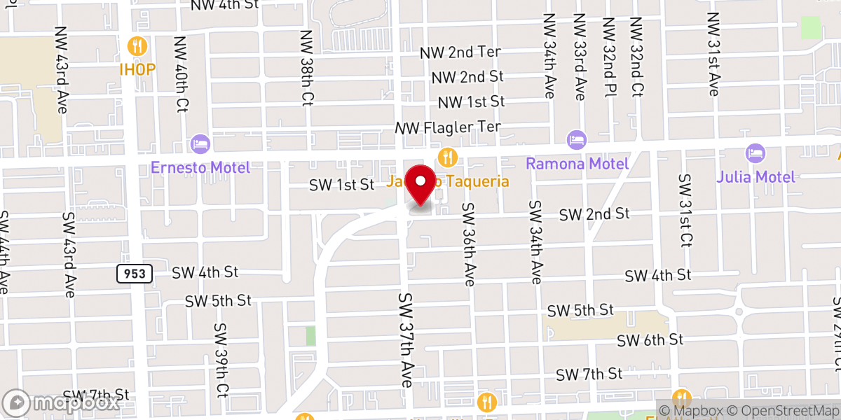 Map showing location of Wesley Hispanic Global Methodist Church