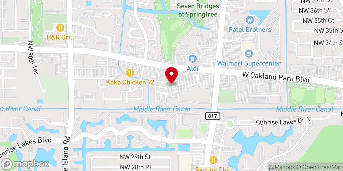 Map showing location of Iglesia Cristiana Josue