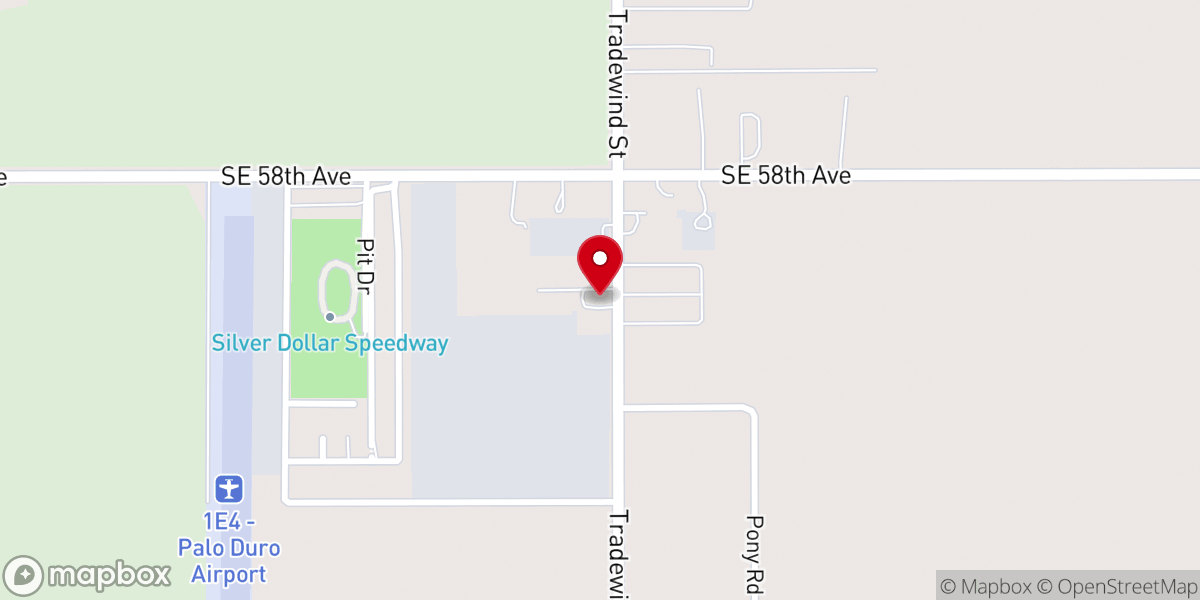 Map showing location of Life Tabernacle