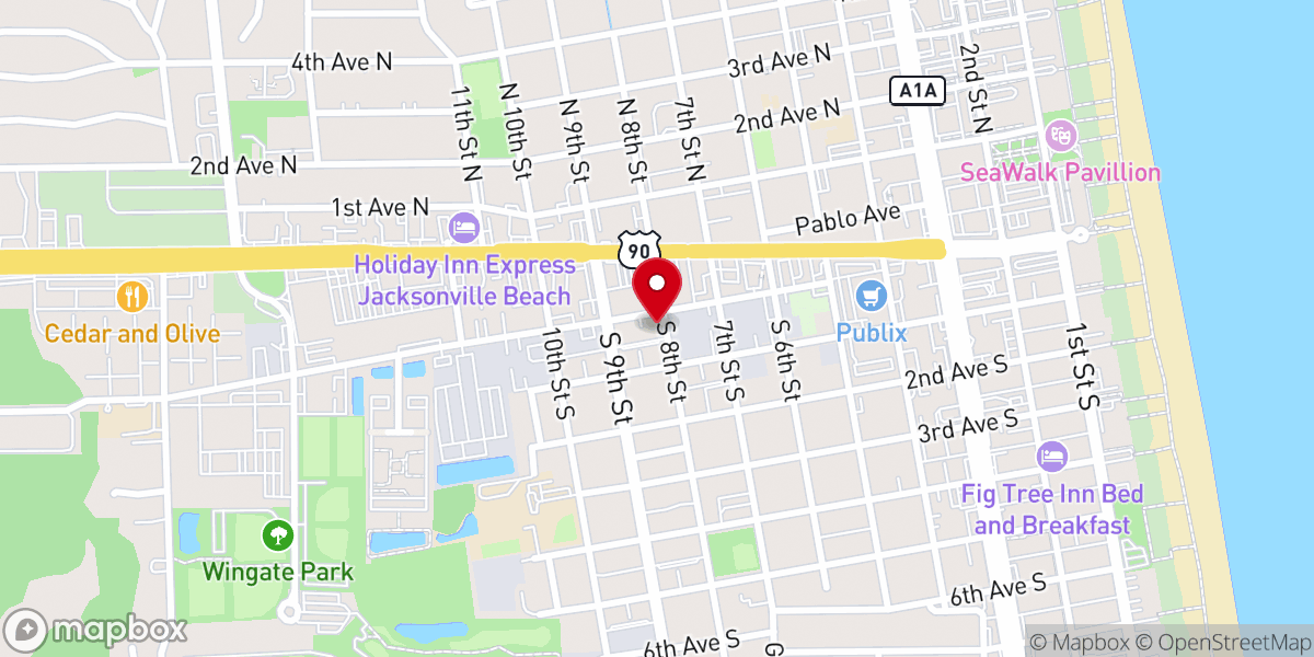 Map showing location of Mission House Inc