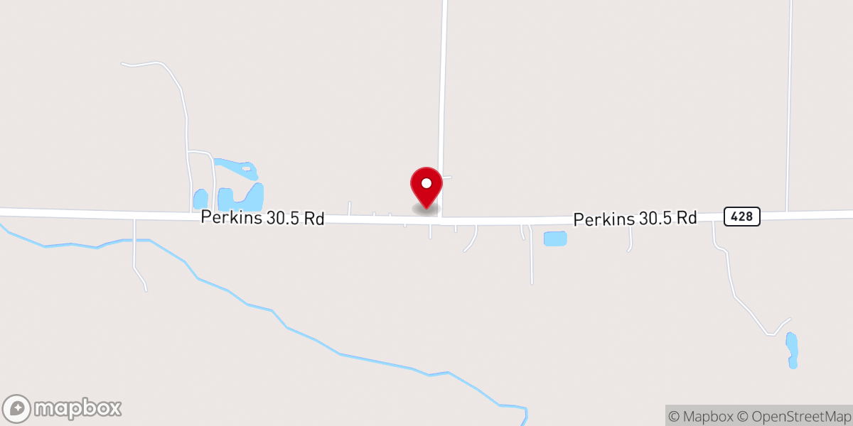 Map showing location of Bethany Lutheran Church