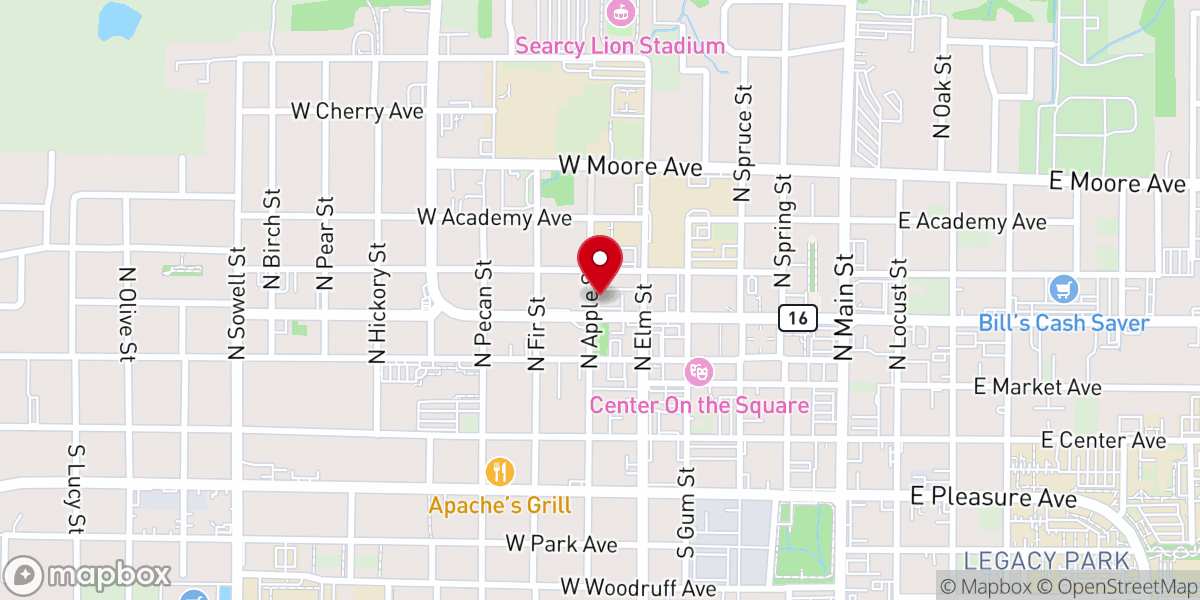 Map showing location of The Center for Pure Heart Vision
