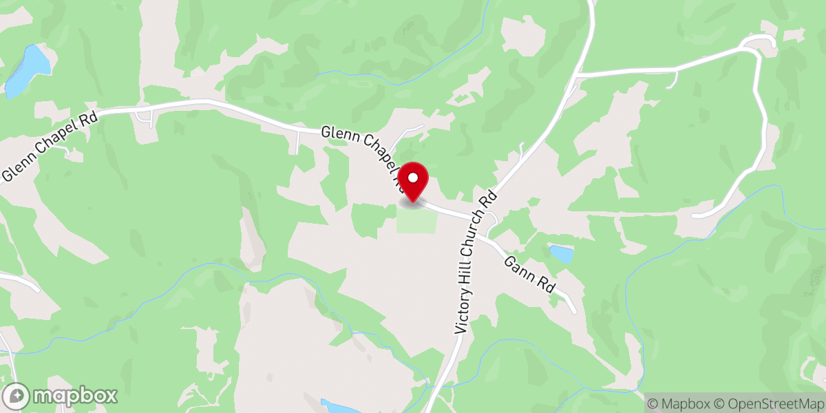 Map showing location of Glenn's Chapel