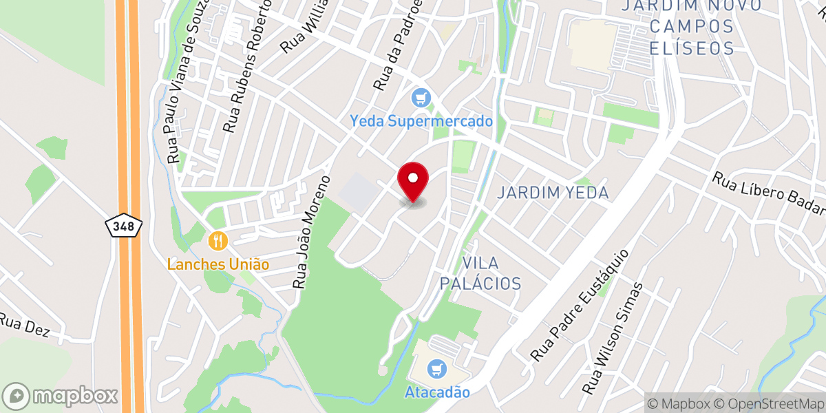 Map showing location of IGREJA BATISTA JARDIM YEDA