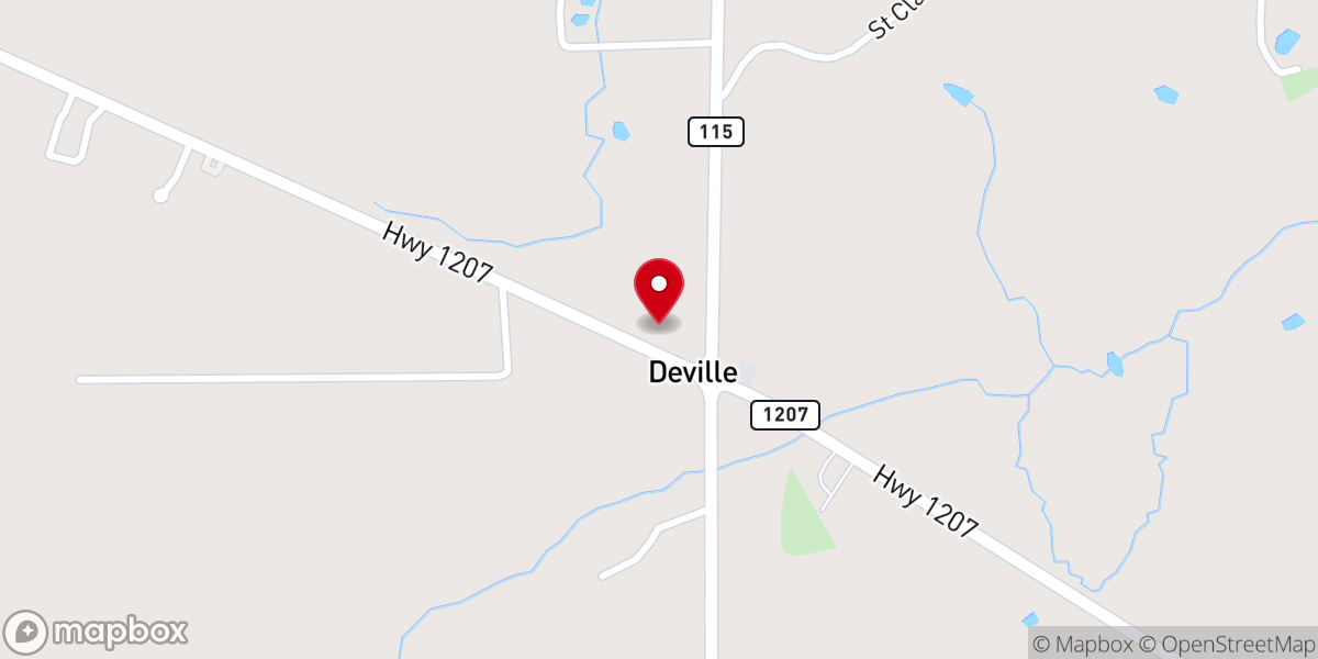 Map showing location of Longview Church